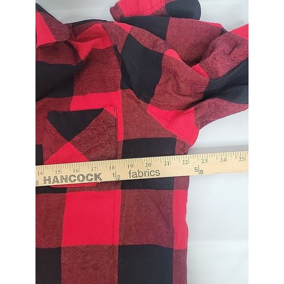 Old Navy Pajama Shirt Pants Size Large Womens Flannel Plaid 2 Piece PC Set EUC - Picture 6 of 8